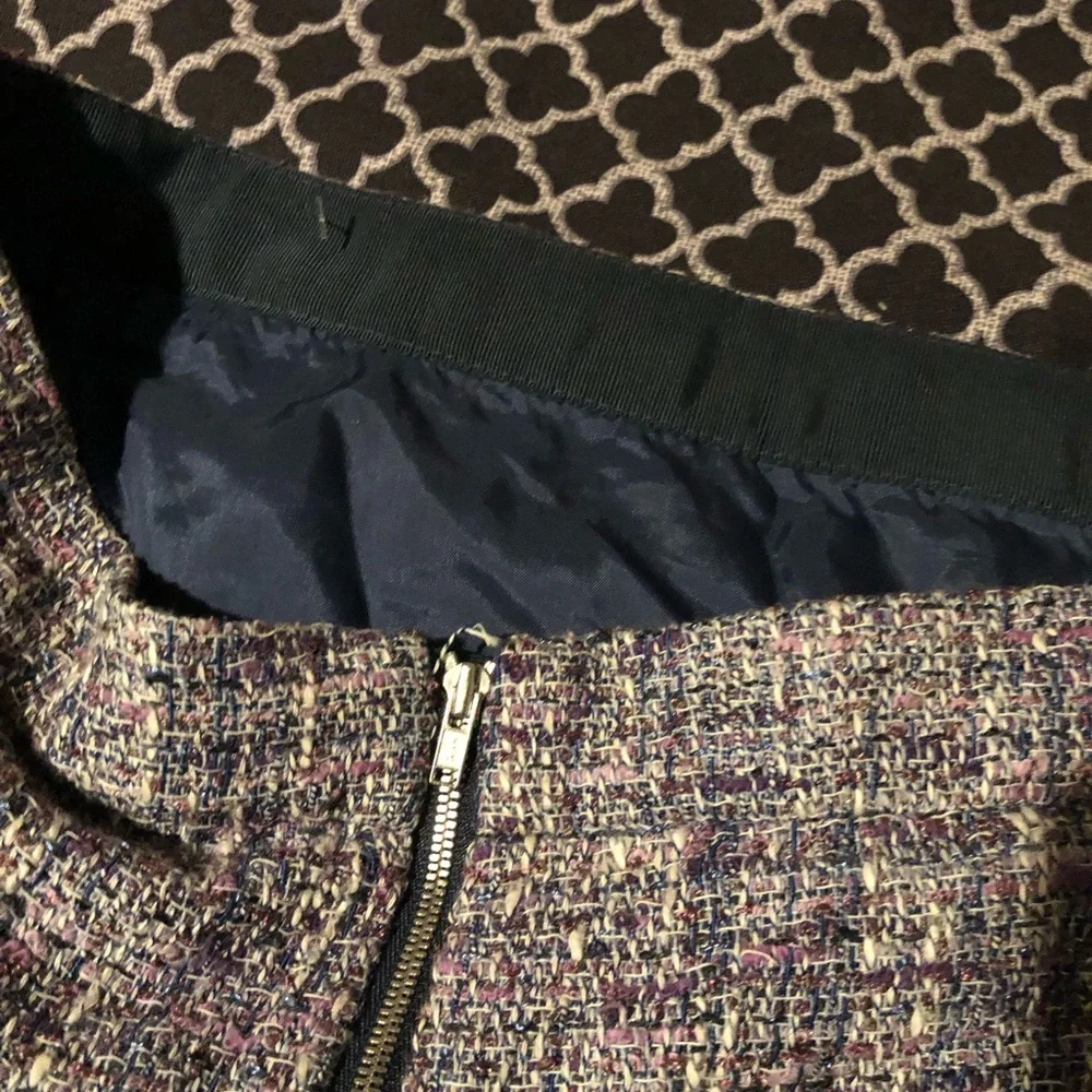 J.Crew Womens Gray Short Skirt Sz 8 100% Acetate K25
